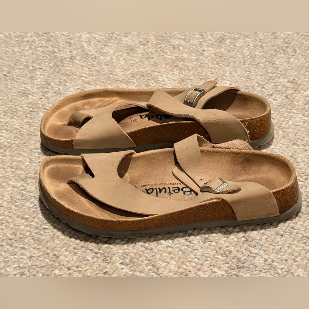 Women’s Birkenstock Betula tan Leather Sandals 39 - Picture 3 of 6
